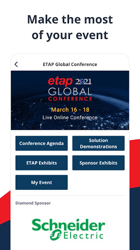 Android application ETAP Global Conference screenshort