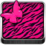 THEME - Pink Zebra Butterfly icon