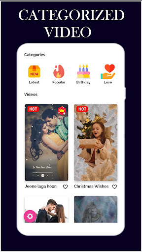 Android application Showty - Video Status Maker screenshort