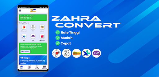 Android application ZahraConvert - Convert Pulsa screenshort