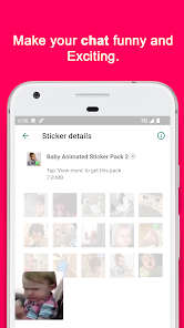Captura 7 Baby Stickers Animated android