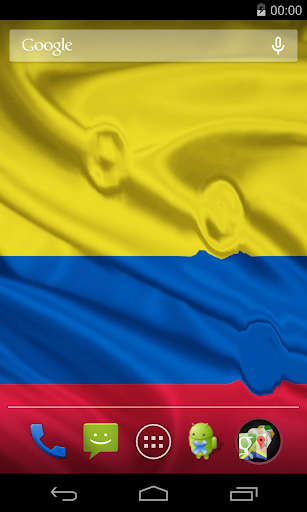 Android application Flag of Colombia 3D Wallpapers screenshort