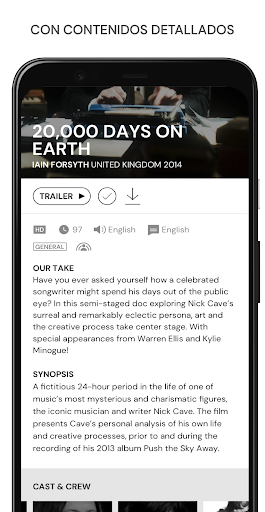 MUBI: Cine del Bueno Captura de Pantalla de la Aplicación Android 3