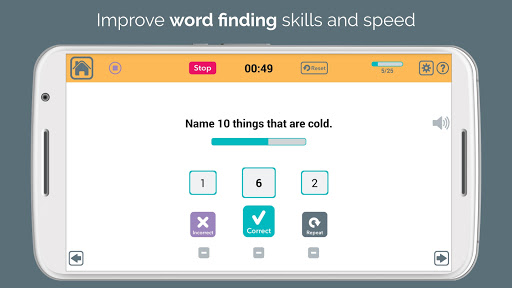 Screenshot of Advanced Naming Therapy
