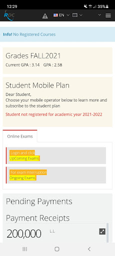Storm University Portal Screen 2