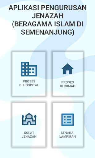 Android application Aplikasi Pengurusan Jenazah screenshort