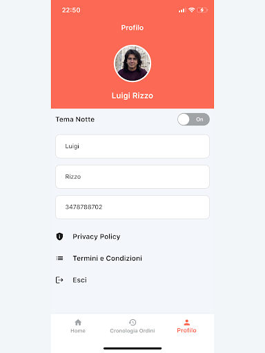 Android application APPetito Rider screenshort
