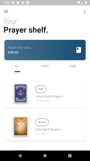 Android application Jesus Youth Prayers screenshort