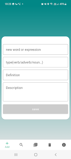 Android application smart dictionary - study smart screenshort