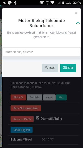Android application Cnou Vehicle Tracking screenshort