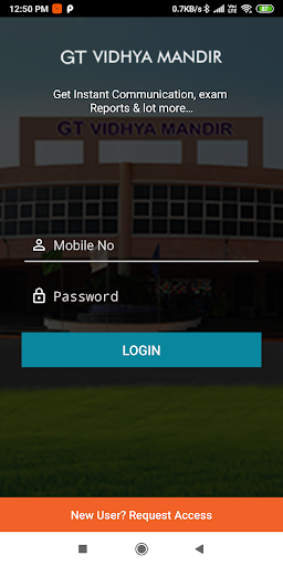 Android application GT Vidhya Mandir screenshort