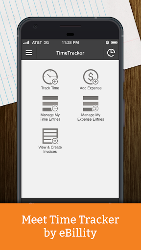 Android application Time Tracker screenshort