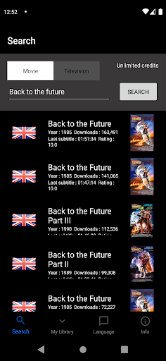 Subtitles Viewer Screen 3