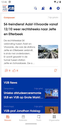 Android application WeAreVUB Staff screenshort