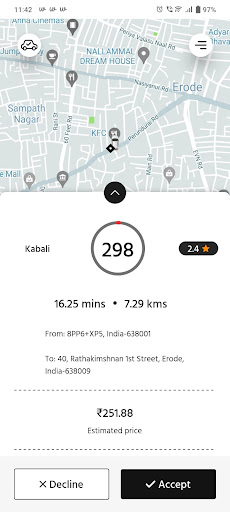 WeMove Driver Screen 3