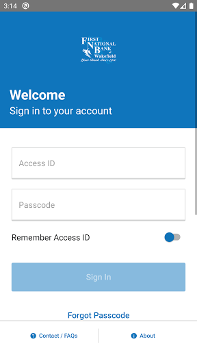Android application FNB Wakefield Mobile screenshort