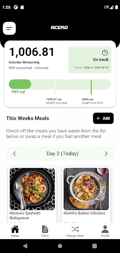 Android application Bodyplanz screenshort