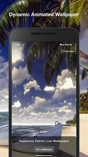 Seashore Palms Live Wallpaper Screen 2