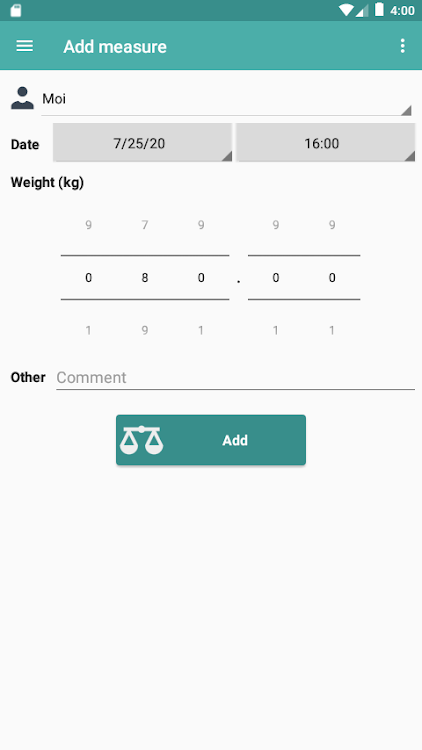 MesureImc (Weight and BMI) - 5.5 - (Android)