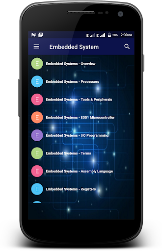 Android application Embedded System screenshort