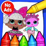 Cover Image of ดาวน์โหลด Coloring lol dolls princesses girls 1.1.0 APK