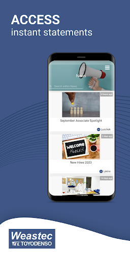 Android application Weastec Connect screenshort