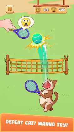 Tennis Cat - Meme Battle - Screenshot 2