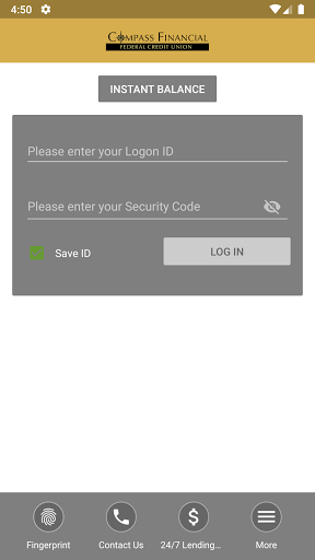 Compass FFCU/Mobile App Screen 2