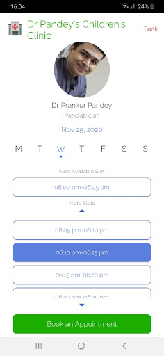 Dr Pandey’s Children’s Clinic Screen 2