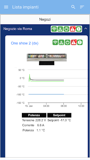 Android application ISA Connect screenshort