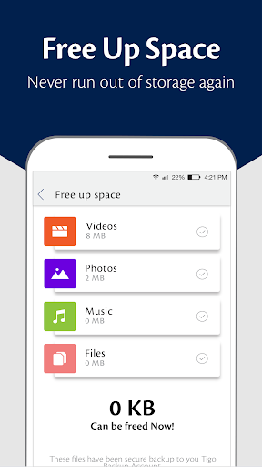 Tigo Backup Screen 2