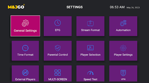 Android application MyJ Go screenshort