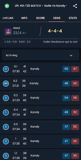 Cricket 777 Cricket Live Line Screen 3