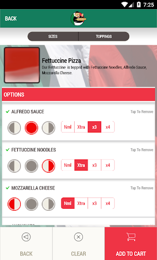 Screenshot of Paisano’s  Pizza
