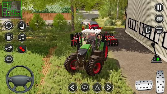 agricultura indiana: trator 3d