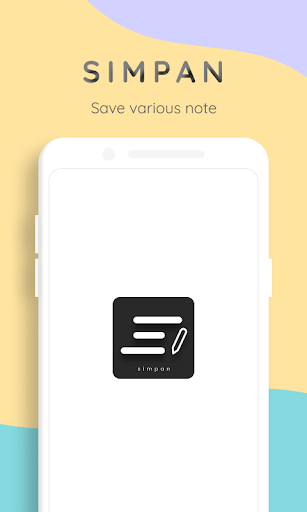 Android application Simpan - Note various needs screenshort