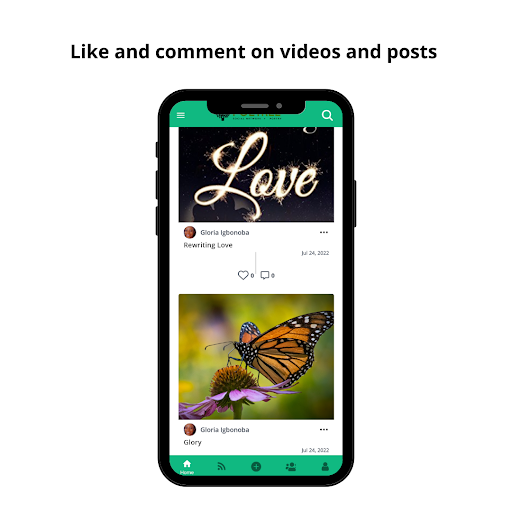 Poetree:Social Media for Poets Screen 2