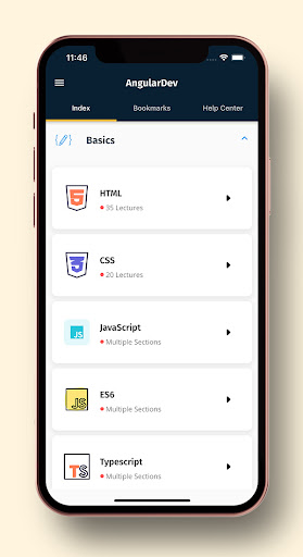 Screenshot of Learn Angular Offline - NgPad