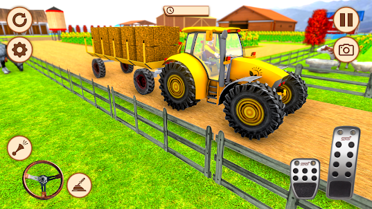 Farming Tractor Games: Driving