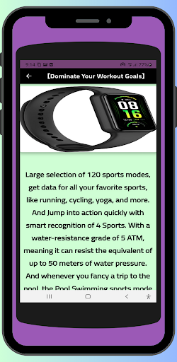 Android application Amazfit Band 7 Fitness guide screenshort