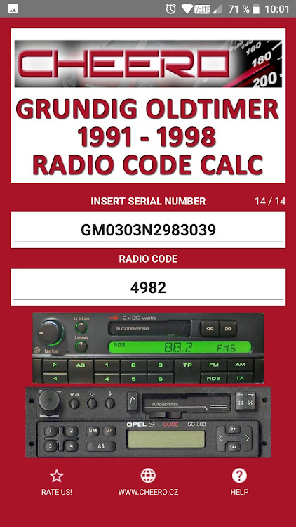 RADIO CODE for GRUNDIG 91 - 98 by Cheero08 - (Android Apps) — AppAgg