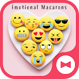 Funny Wallpaper Emotional Macarons Theme icon