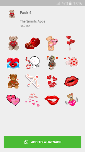 ملصقات حب وغرام رومانسية  WAStickerApps