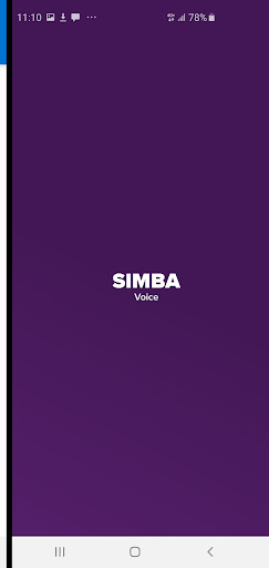 Android application SIMBA Voice screenshort