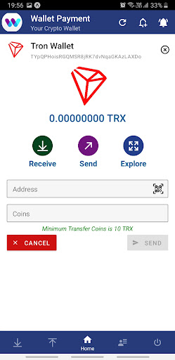 Bicoince Wallet Payment Screen 3