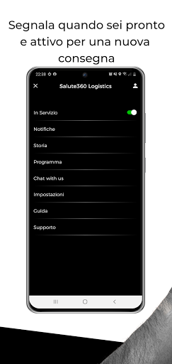 Salute360 Logistics Screen 3