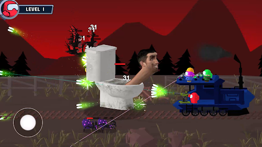 Train Battle Skibidi Attack