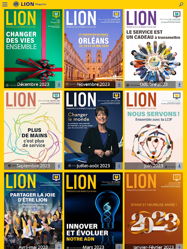 Android application LION Magazine française screenshort