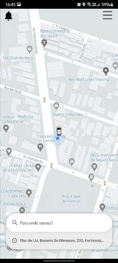 Android application VipCar AC passageiro screenshort