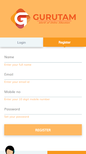 Android application GURUTAM screenshort